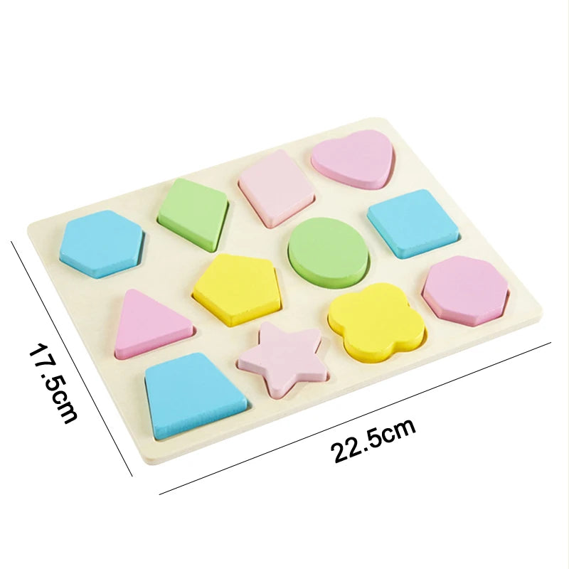 Wooden Montessori Puzzles – Educational Kids Toy