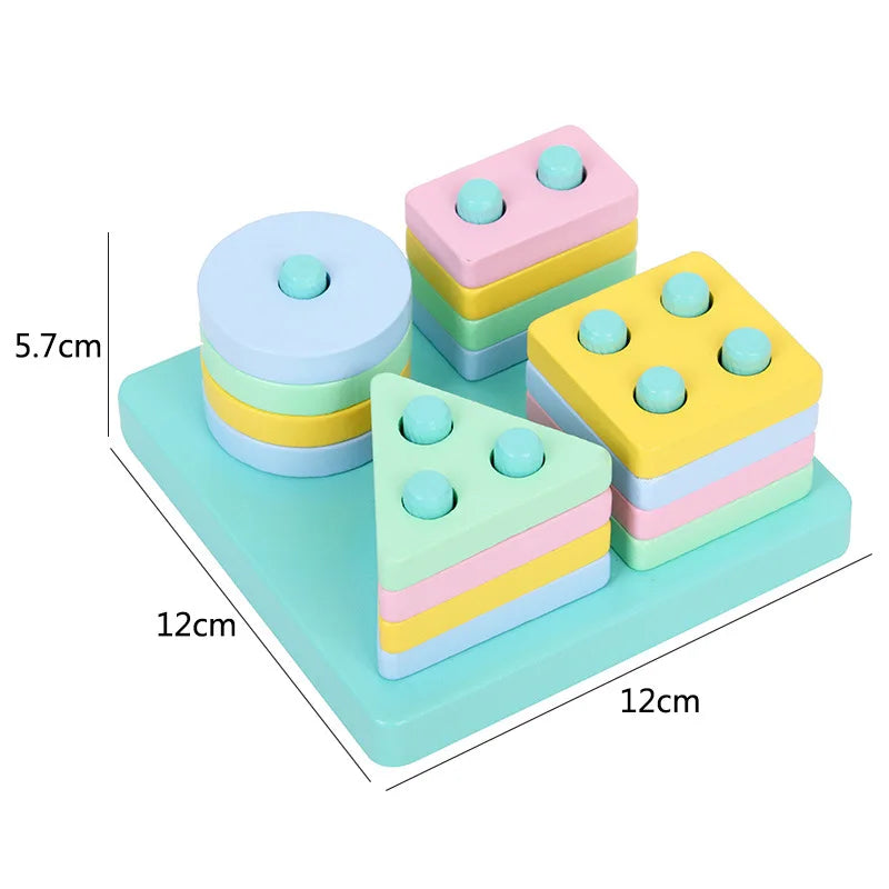 Wooden Montessori Puzzles – Educational Kids Toy