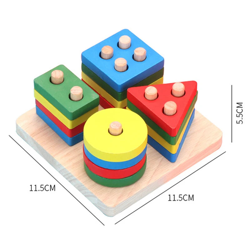 Wooden Montessori Puzzles – Educational Kids Toy
