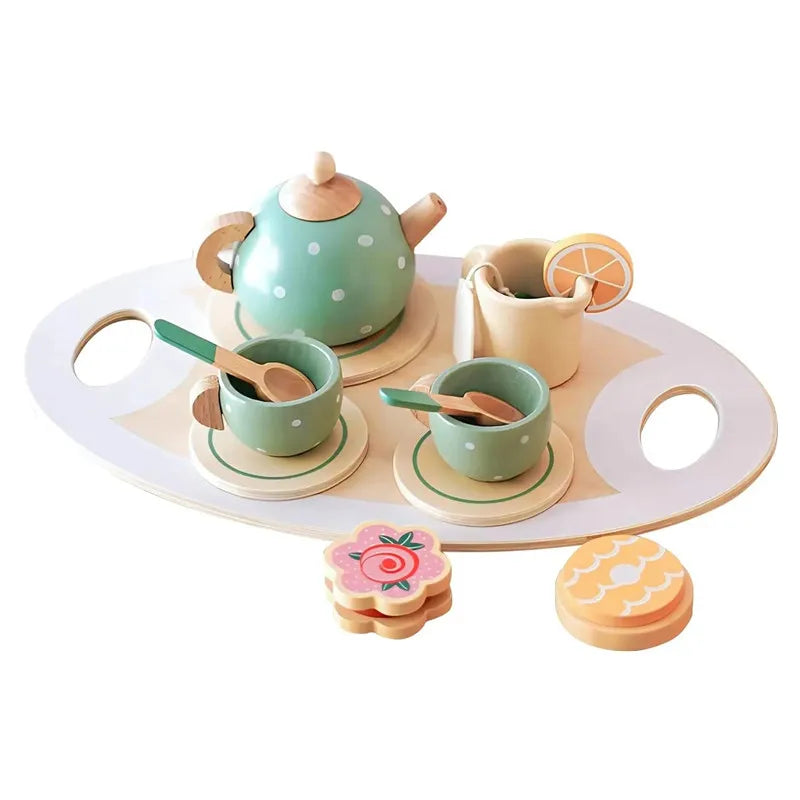 Wooden Pretend Kitchen Playset