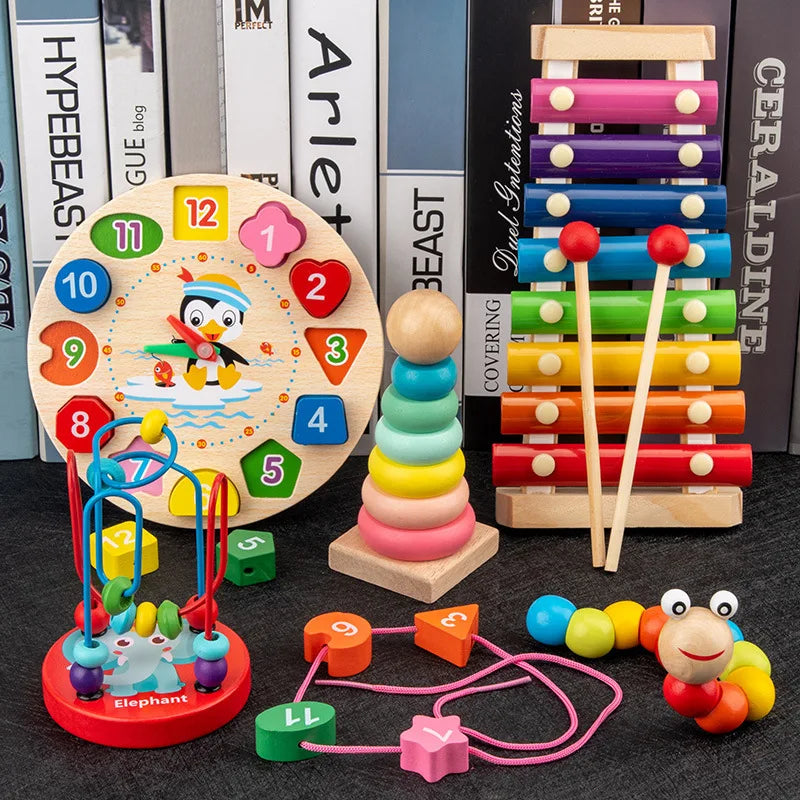 Wooden Montessori Puzzles – Educational Kids Toy
