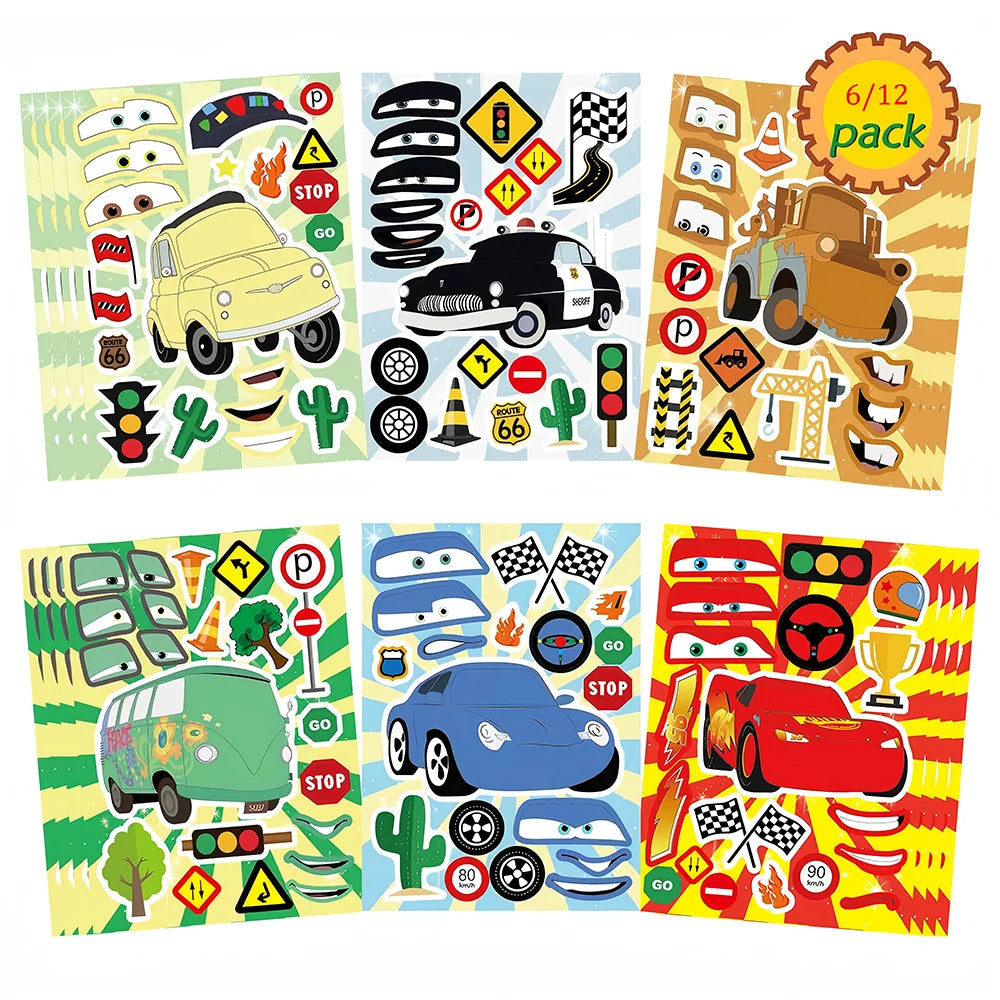 Lightning McQueen Puzzle Stickers