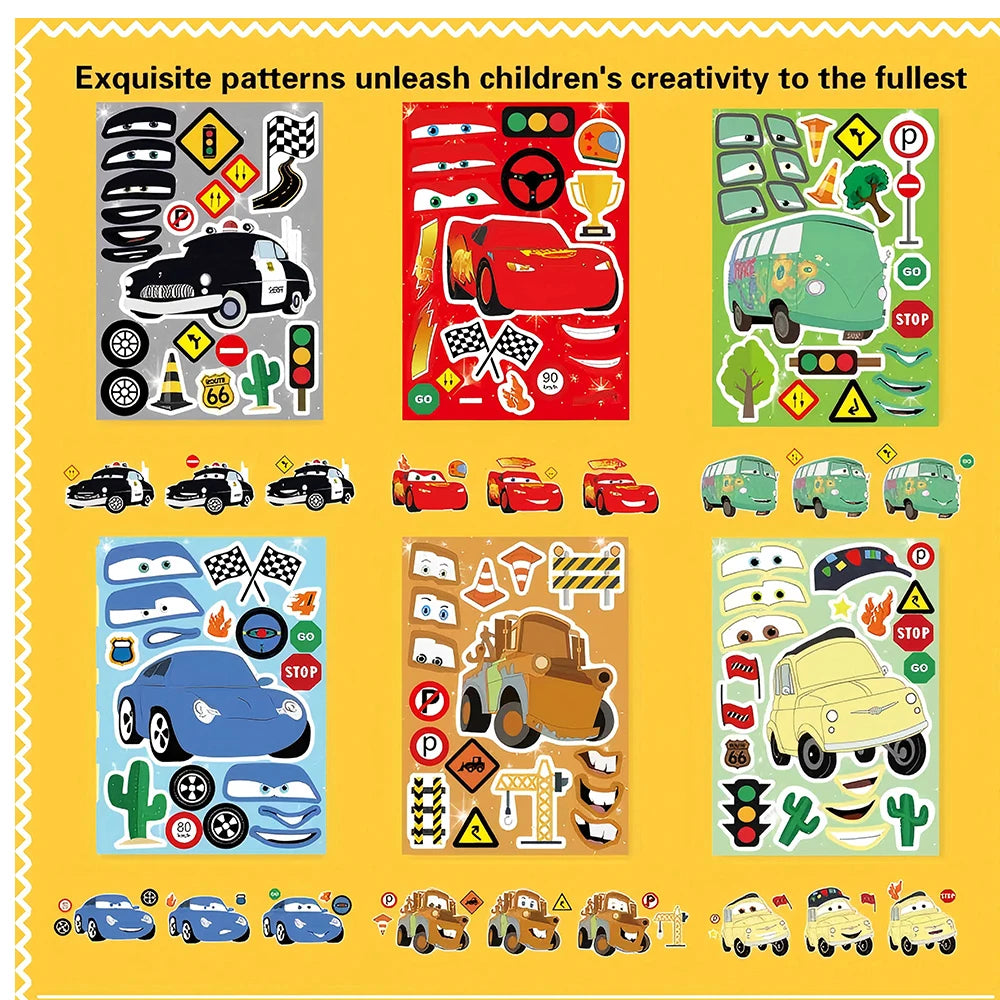Lightning McQueen Puzzle Stickers