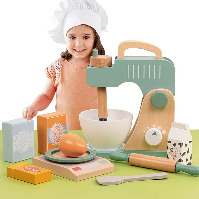 Wooden Pretend Kitchen Playset