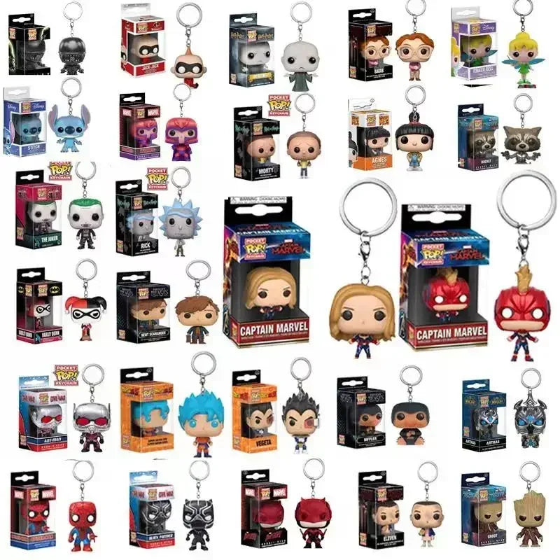 Superhero Keychain Figures