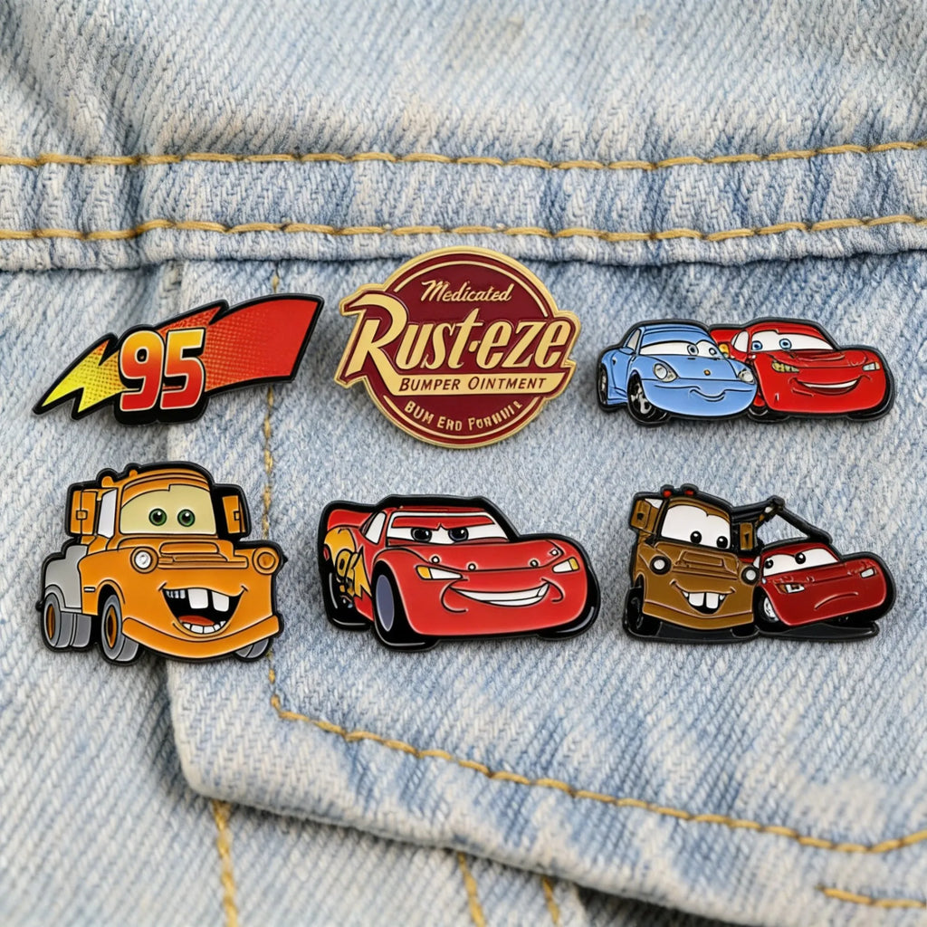 Racing Car Enamel Pin Set