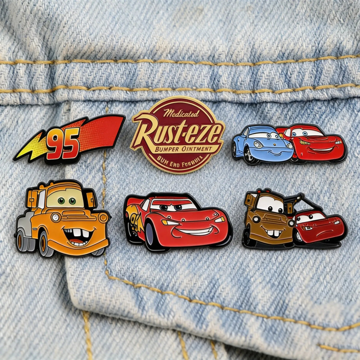 Racing Car Enamel Pin Set