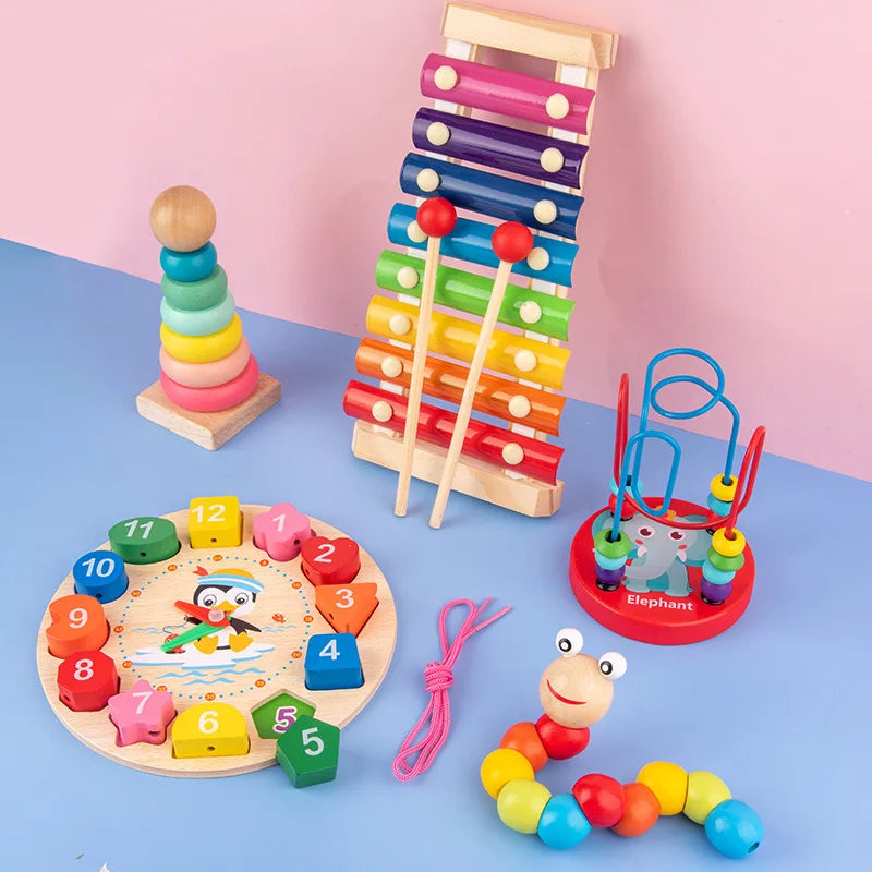 Wooden Montessori Puzzles – Educational Kids Toy