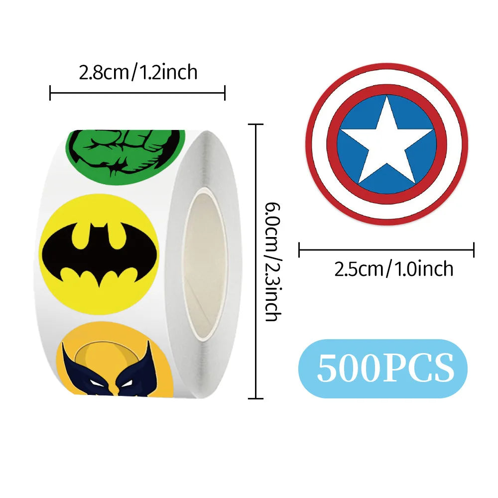 Marvel Sticker Roll – 500pc
