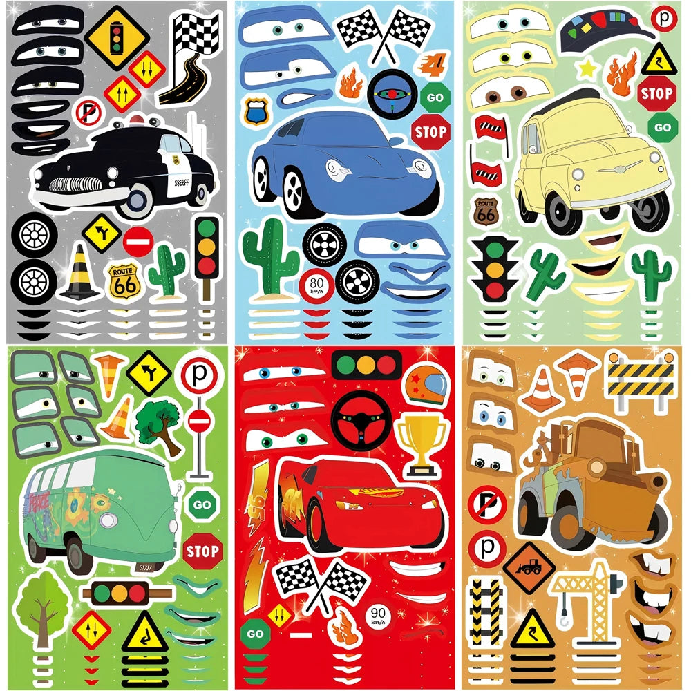 Lightning McQueen Puzzle Stickers