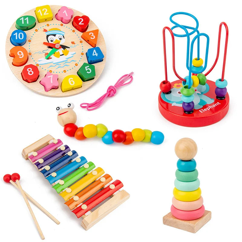 Wooden Montessori Puzzles – Educational Kids Toy