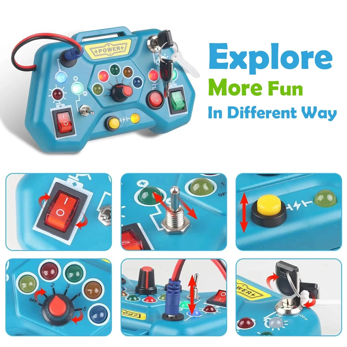 Travel Montessori Busy Board – Toddler Toy