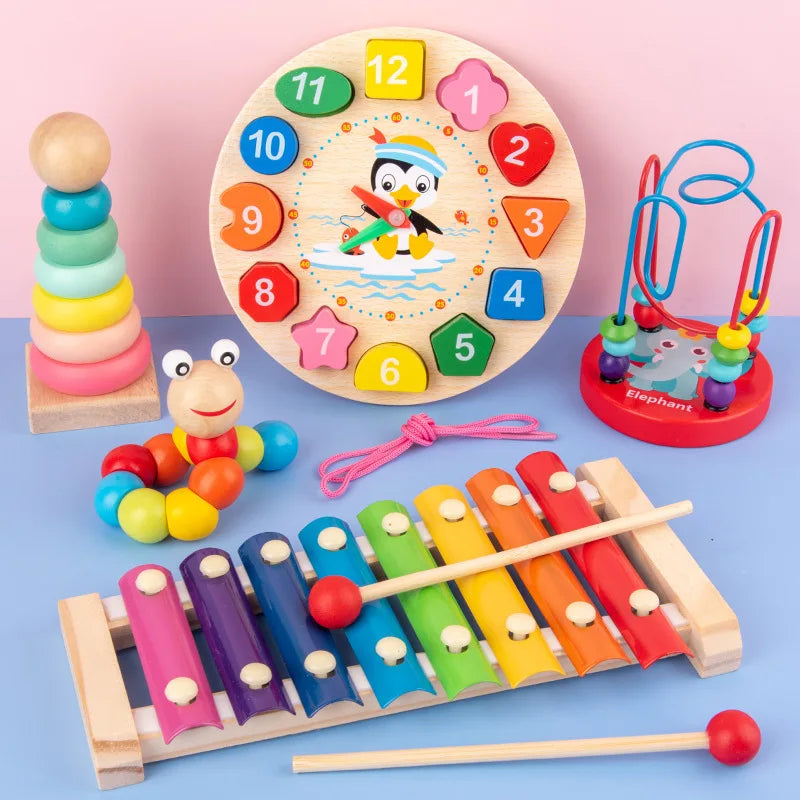 Wooden Montessori Puzzles – Educational Kids Toy