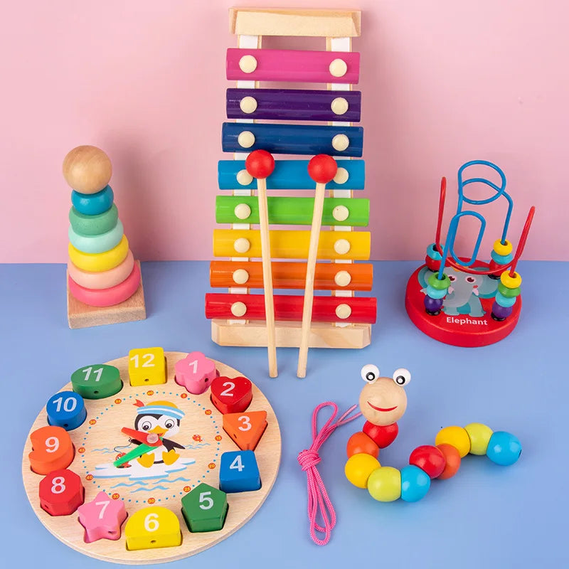 Wooden Montessori Puzzles – Educational Kids Toy