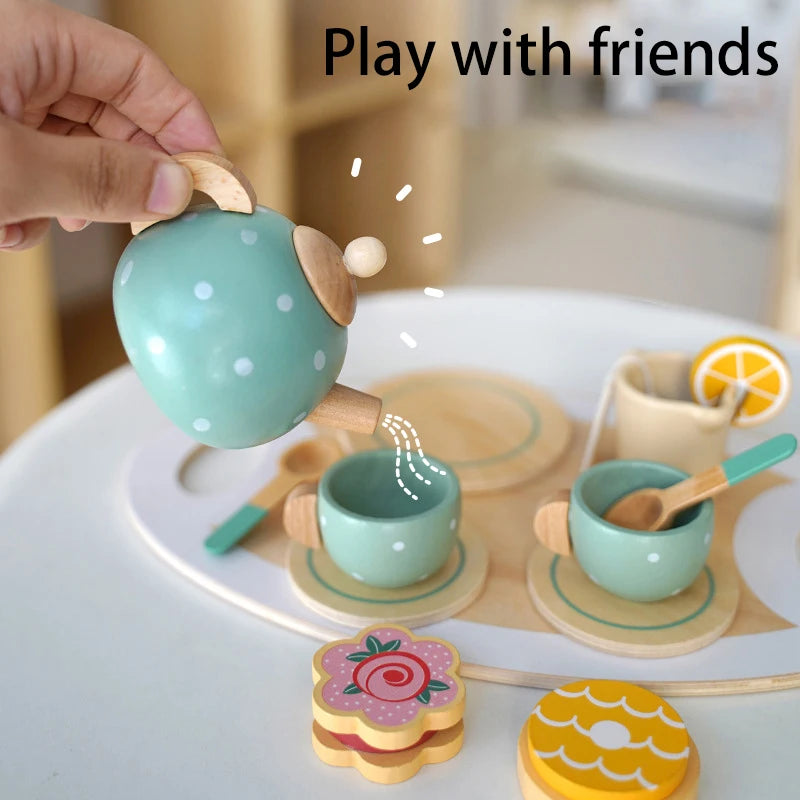 Wooden Pretend Kitchen Playset