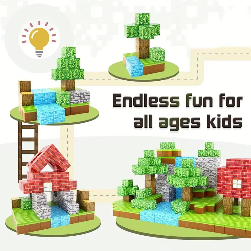Magnetic Building Blocks – Kids STEM Toy (3+)